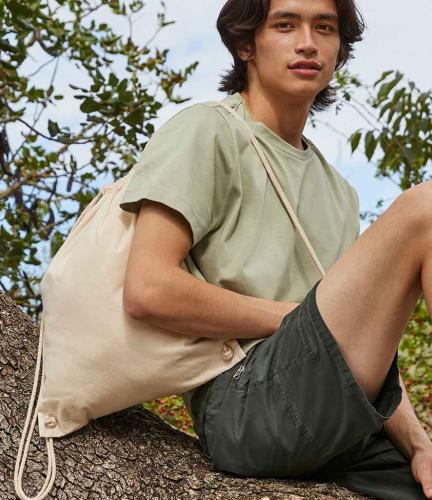 Westford Mill Recycled Cotton Gymsac - NAT - ONE